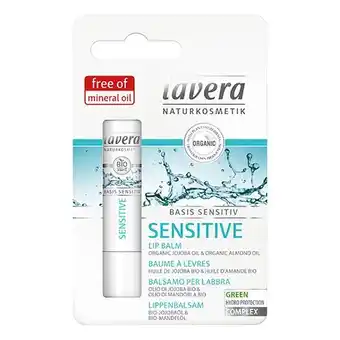 Helsam Lavera lip balm basis sensitiv - 4 g tilbud