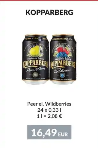 Nielsen's Discount KOPPARBERG Peer el. Wildberries tilbud