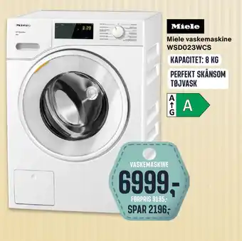 Skousen Miele vaskemaskine wsd023wcs tilbud