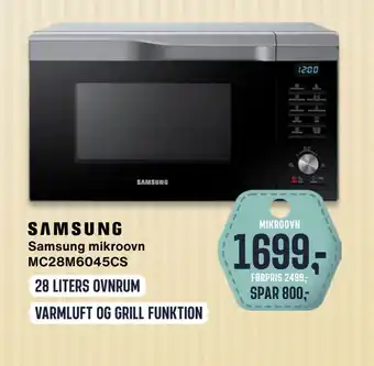 Skousen Samsung mikroovn mc28m6045cs tilbud