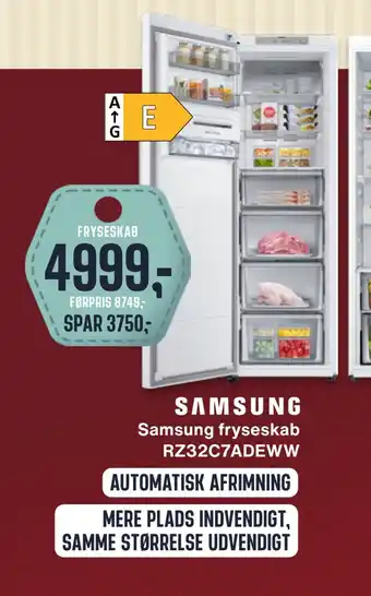 Skousen Samsung fryseskab rz32c7adeww tilbud