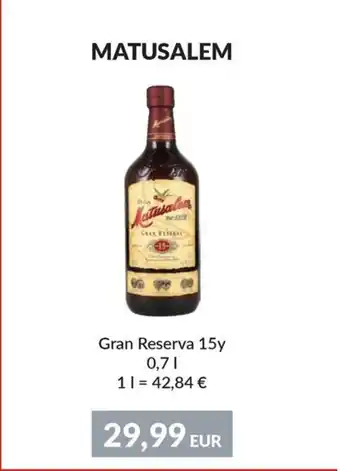 Nielsen's Discount MATUSALEM Gran Reserva 15y tilbud