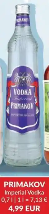 Nielsen's Discount PRIMAKOV Imperial Vodka tilbud