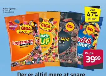 Fleggaard Malaco giga poser tilbud
