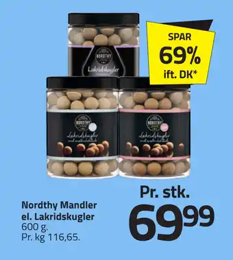 Fleggaard Nordthy mandler el. lakridskugler tilbud