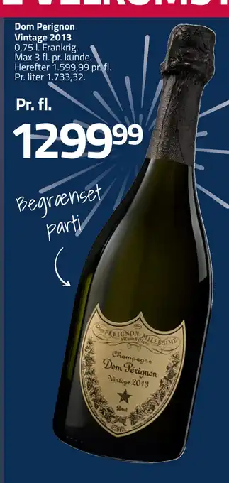 Fleggaard Dom perignon vintage 2013 tilbud