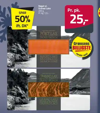 Fleggaard Røget el. gravad laks tilbud