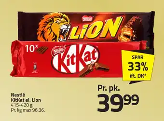 Fleggaard Nestlé kitkat el. lion tilbud