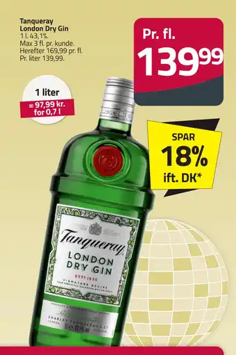 Fleggaard Tanqueray london dry gin tilbud
