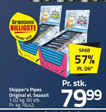 Fleggaard Skipper’s pipes original el. seasalt tilbud
