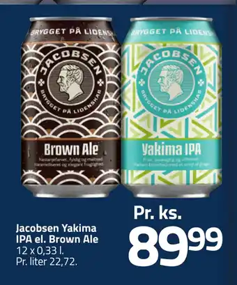Fleggaard Jacobsen yakima ipa el. brown ale tilbud