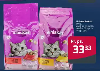 Fleggaard Whiskas tørkost tilbud