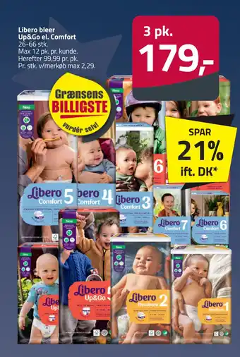 Fleggaard Libero bleer up&go el. comfort tilbud