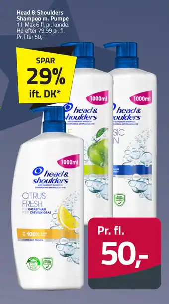Fleggaard Head & shoulders shampoo m. pumpe tilbud