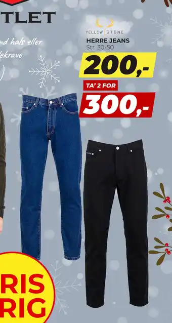 Dansk Outlet Herre jeans tilbud