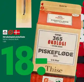 Coop 365 365 økologisk piskefløde tilbud