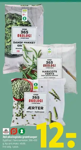 Coop 365 365 økologiske grøntsager tilbud