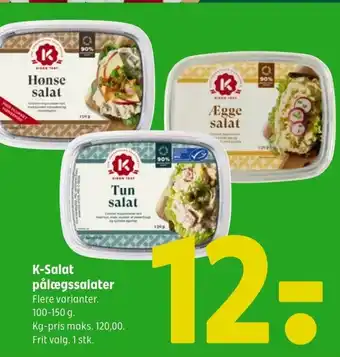 Coop 365 K-Salat pålægssalater tilbud