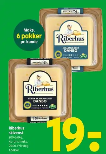 Coop 365 Riberhus skiveost tilbud