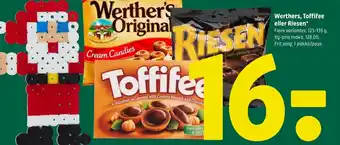 Coop 365 Werthers, Toffifee eller Riesen tilbud