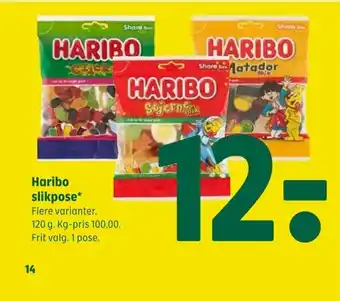 Coop 365 Haribo slikpose tilbud