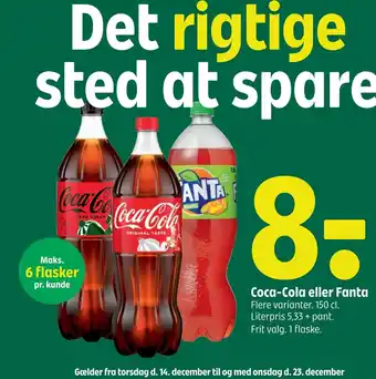 Coop 365 Coca-Cola eller Fanta tilbud
