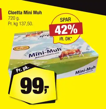 Calle Cloetta mini muh tilbud