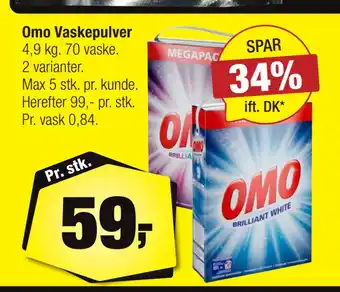 Calle Omo vaskepulver tilbud