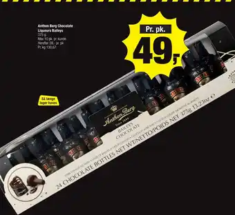 Calle Anthon berg chocolate liqueurs baileys tilbud