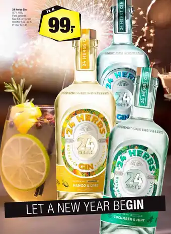 Calle 24 herbs gin tilbud