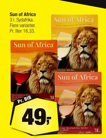 Calle Sun of africa tilbud