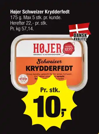 Calle Højer schweizer krydderfedt tilbud