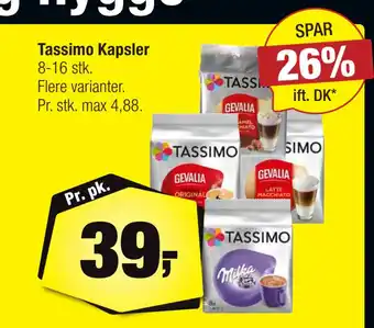Calle Tassimo kapsler tilbud