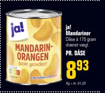 Otto Duborg Ja! mandariner tilbud