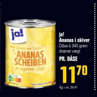 Otto Duborg Ja! ananas i skiver tilbud