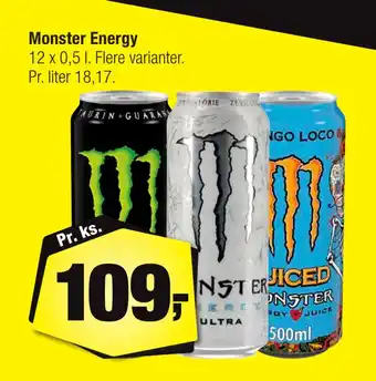 Calle Monster energy tilbud