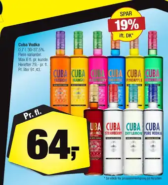 Calle Cuba vodka tilbud