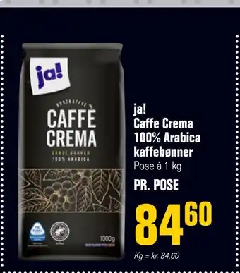Otto Duborg Ja! caffe crema 100% arabica kaffebønner tilbud