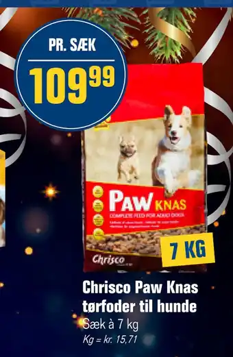 Otto Duborg Chrisco paw knas tørfoder til hunde tilbud