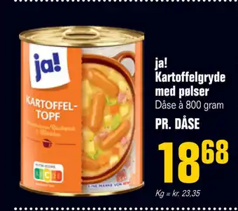 Otto Duborg Ja! kartoffelgryde med pølser tilbud