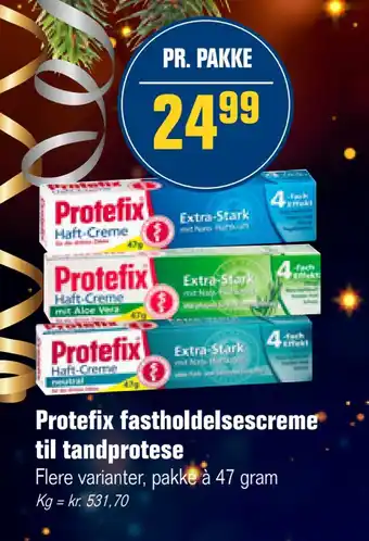 Otto Duborg Protefix fastholdelsescreme til tandprotese tilbud