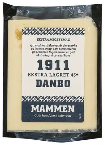 REMA 1000 1911 mammen ost 45+, 450 g tilbud