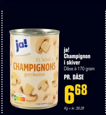 Otto Duborg Ja! champignon i skiver tilbud
