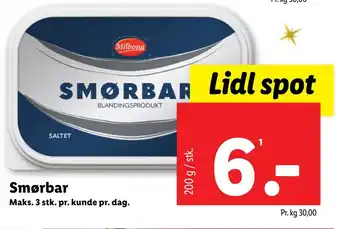 Lidl Smørbar tilbud