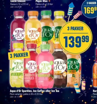 Otto Duborg Aqua d'or sparkles, ice coffee eller ice tea tilbud