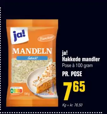 Otto Duborg Ja! hakkede mandler tilbud