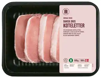 REMA 1000 Koteletter, 500 g tilbud