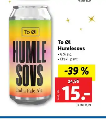 Lidl To øl humlesovs tilbud