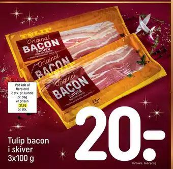 REMA 1000 Tulip bacon i skiver tilbud