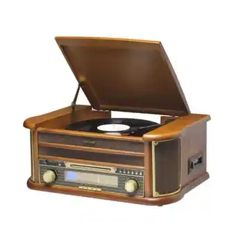 Pladespiller denver electronics mcr-50mk3 usb 5w træ